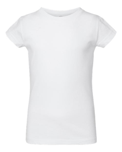 Rabbit Skins Toddler Girls Fine Jersey Tee 3316