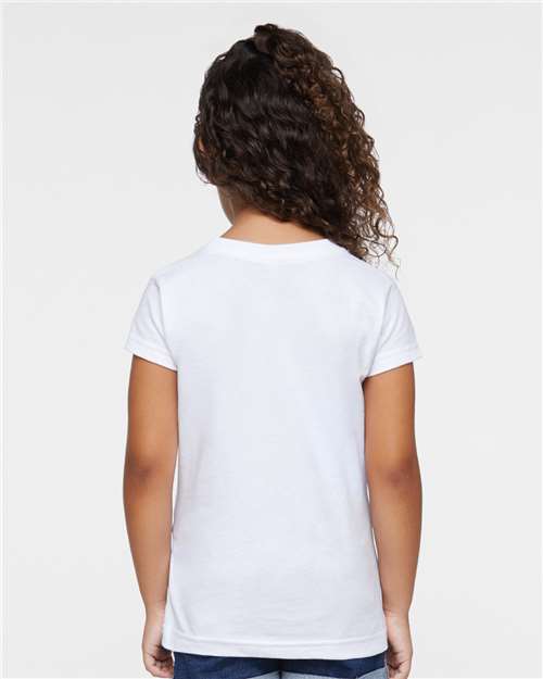Rabbit Skins Toddler Girls Fine Jersey Tee 3316