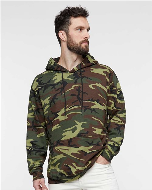 Code Five Unisex Camo Fleece Hoodie Sweatshirt 3969