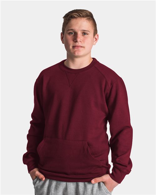 Badger Unisex Pocket Crewneck Sweatshirt 1252