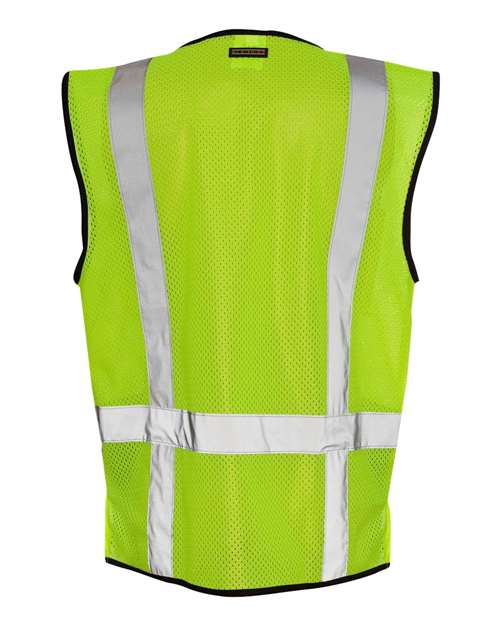 Kishigo Unisex Black Bottom Mesh Class 2 Vest 1509