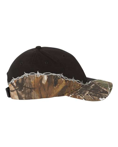 Kati Licensed Camo with Barbed Wire Embroidery Cap LC4BW