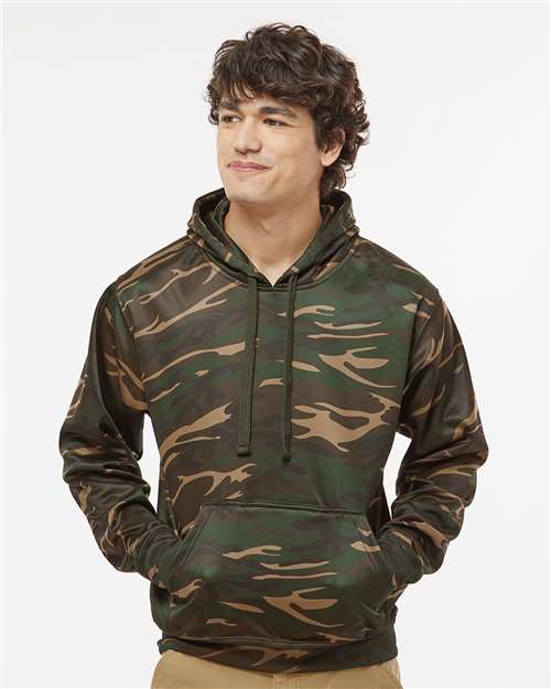 J. America Men's Polyester Tailgate Hooded Sweatshirt 8615