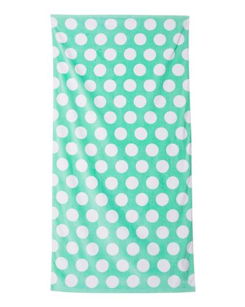 Carmel Towel Company Polka Dot Velour Beach Towel C3060P