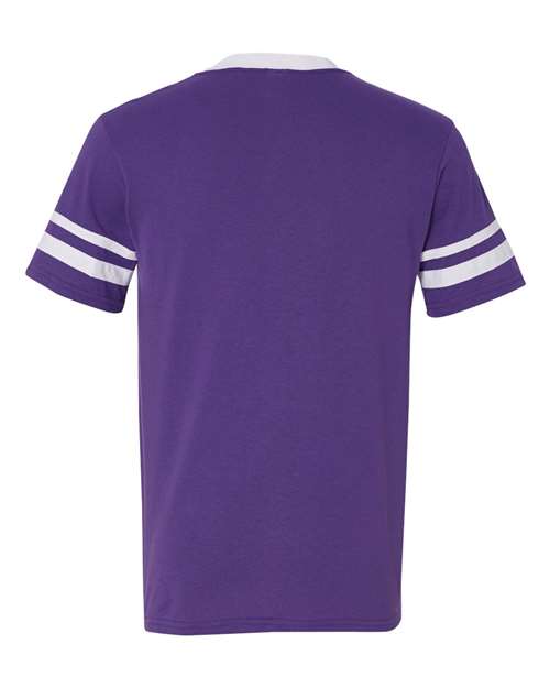 Augusta Sportswear V-Neck Jersey with Striped Sleeves 360