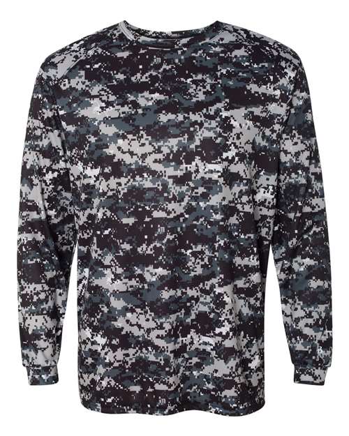 Badger Men's Digital Camo Long Sleeve T-Shirt 4184