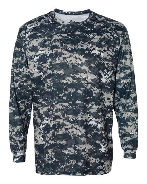 Badger Men's Digital Camo Long Sleeve T-Shirt 4184