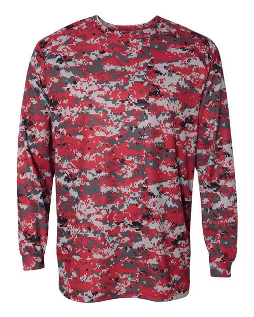 Badger Men's Digital Camo Long Sleeve T-Shirt 4184