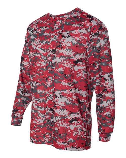Badger Men's Digital Camo Long Sleeve T-Shirt 4184