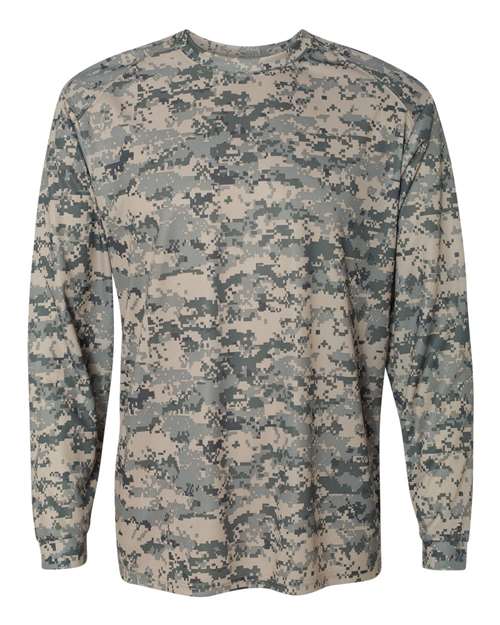 Badger Men's Digital Camo Long Sleeve T-Shirt 4184