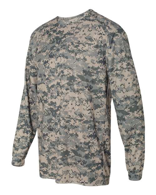 Badger Men's Digital Camo Long Sleeve T-Shirt 4184