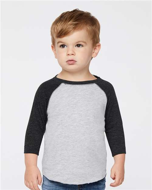 Rabbit Skins Toddler Baseball Fine Jersey Three-Quarter Sleeve Tee 3330