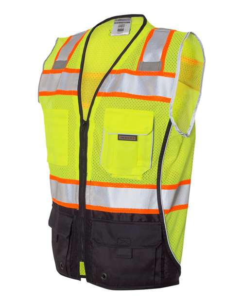 Kishigo Unisex Premium Black Series® Black Bottom Class 2 Vest 1515-1516