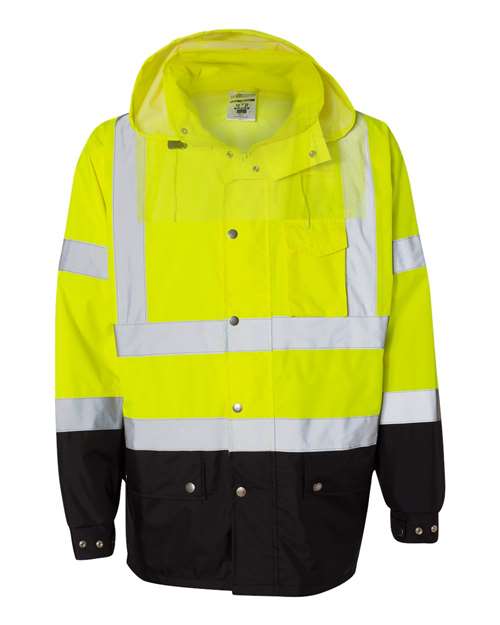 Kishigo Unisex Storm Cover Waterproof Rain Jacket RWJ102-103