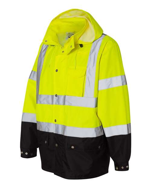 Kishigo Unisex Storm Cover Waterproof Rain Jacket RWJ102-103
