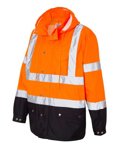 Kishigo Unisex Storm Cover Waterproof Rain Jacket RWJ102-103