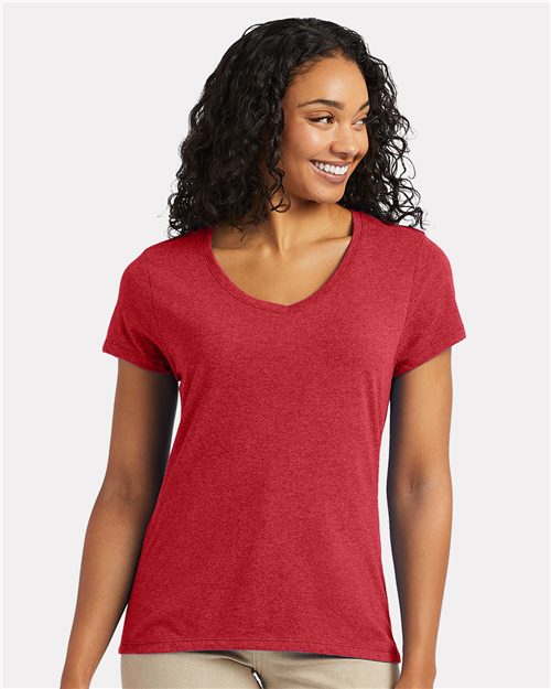 Hanes Women's Perfect-T Triblend V-Neck T-Shirt 42VT