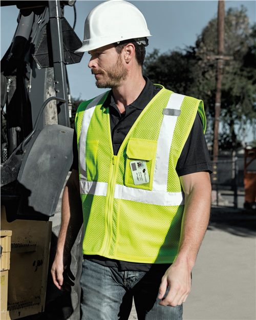 Kishigo Unisex Clear ID Vest with Zipper Closure 1532