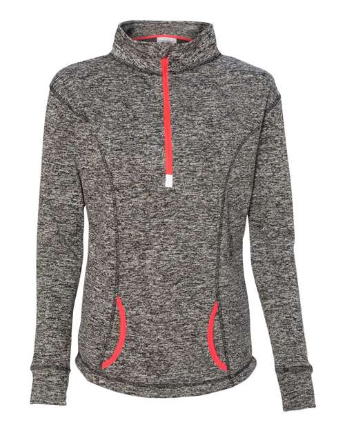 J. America Women's Cosmic Fleece Quarter-Zip Pullover 8617