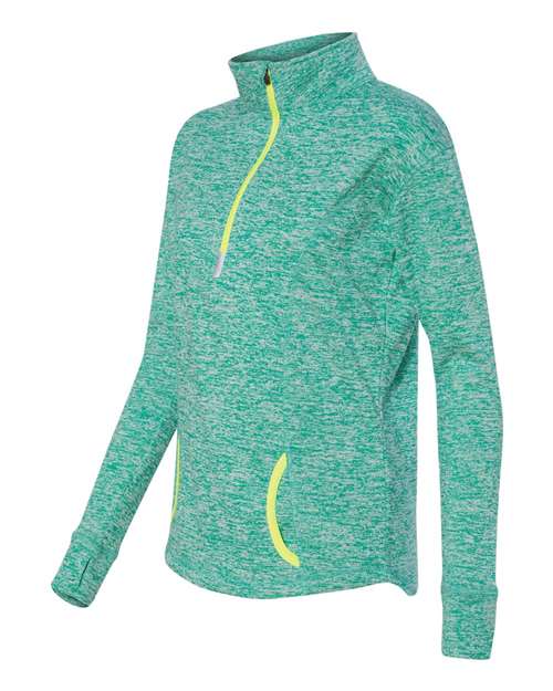 J. America Women's Cosmic Fleece Quarter-Zip Pullover 8617