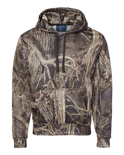 J. America Men's Polyester Tailgate Hooded Sweatshirt 8615