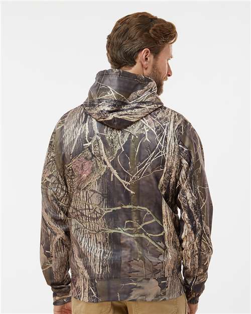 J. America Men's Polyester Tailgate Hooded Sweatshirt 8615