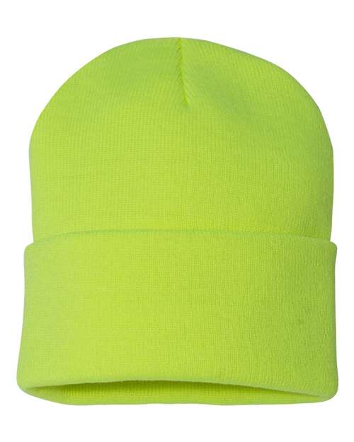 Sportsman 12" Solid Cuffed Beanie SP12