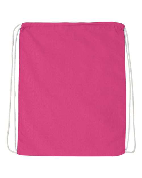 Q-Tees Economical Cotton Drawstring Bag Q4500