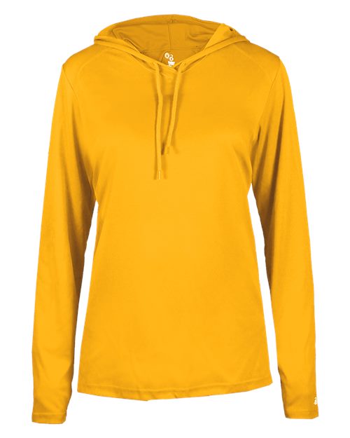Badger Women's B-Core Long Sleeve Hooded T-Shirt 4165