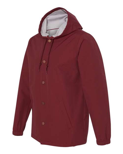 Independent Trading Co. Men's Water-Resistant Hooded Windbreaker EXP95NB