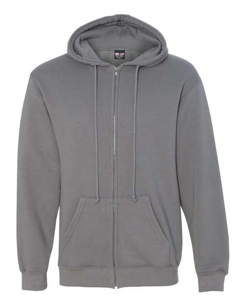 Bayside Unisex USA-Made Full-Zip Hooded Sweatshirt 900