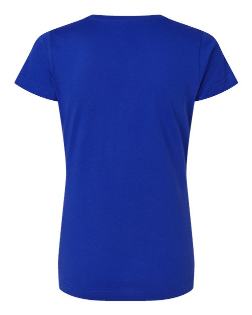 LAT Women's Fine Jersey V-Neck Tee 3507