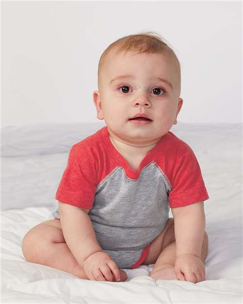 Rabbit Skins Infant Baseball Fine Jersey Bodysuit 4430