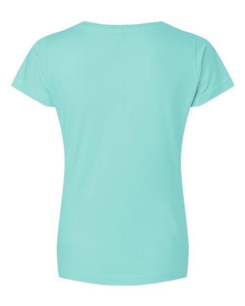 LAT Women's Fine Jersey V-Neck Tee 3507