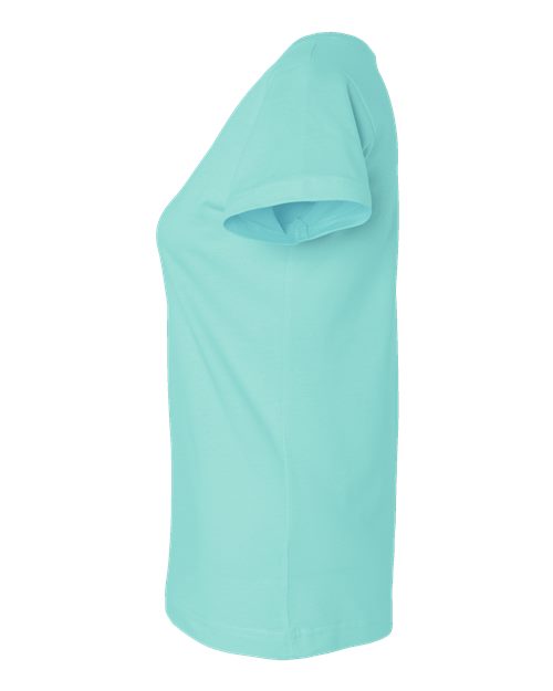 LAT Women's Fine Jersey V-Neck Tee 3507