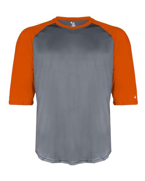 Badger Youth B-Core Three-Quarter Sleeve Baseball T-Shirt 2133