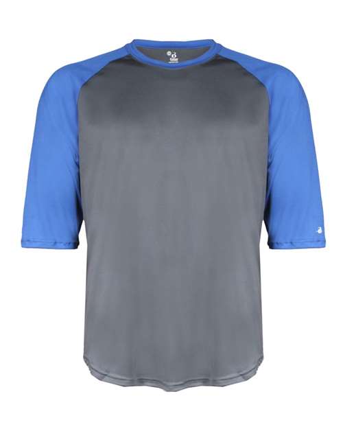 Badger Youth B-Core Three-Quarter Sleeve Baseball T-Shirt 2133