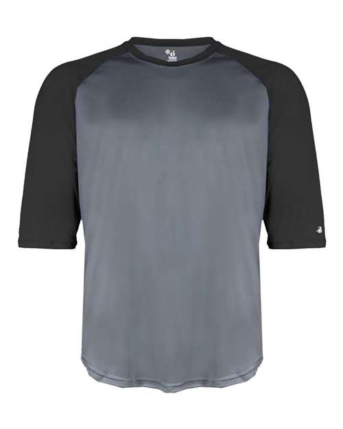 Badger Youth B-Core Three-Quarter Sleeve Baseball T-Shirt 2133