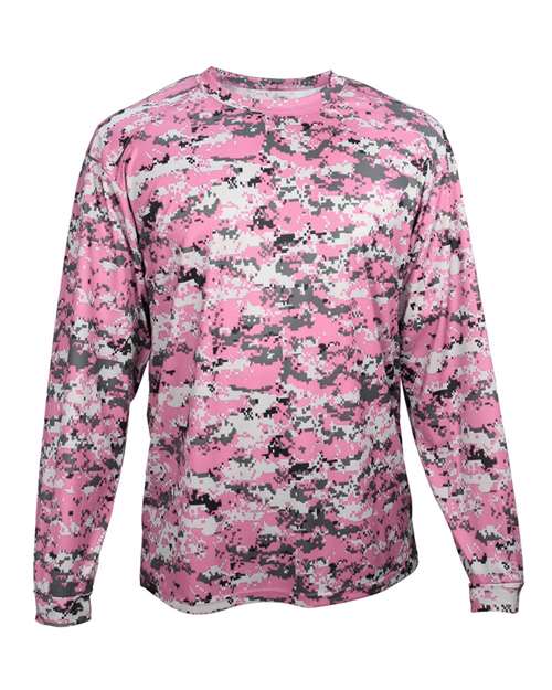 Badger Men's Digital Camo Long Sleeve T-Shirt 4184