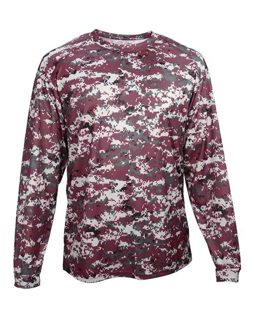 Badger Men's Digital Camo Long Sleeve T-Shirt 4184