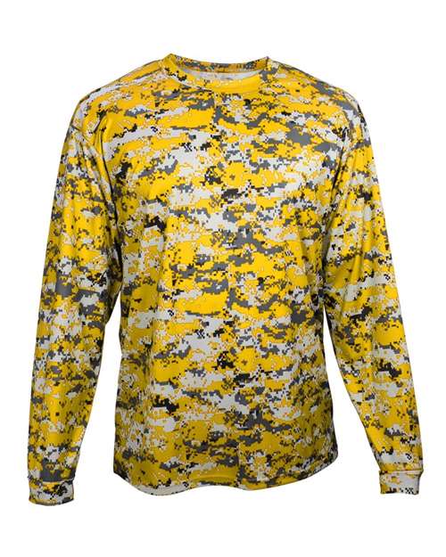 Badger Men's Digital Camo Long Sleeve T-Shirt 4184