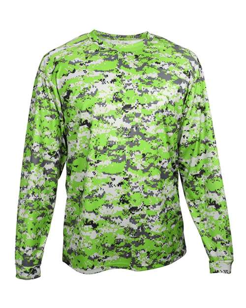 Badger Men's Digital Camo Long Sleeve T-Shirt 4184