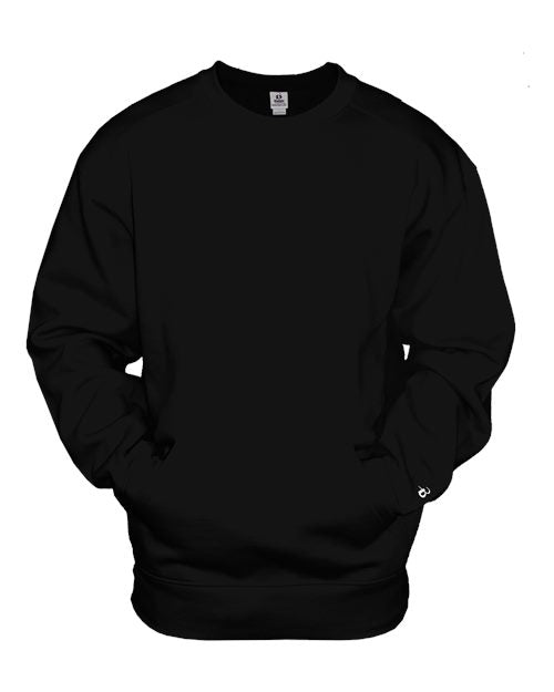 Badger Unisex Pocket Crewneck Sweatshirt 1252