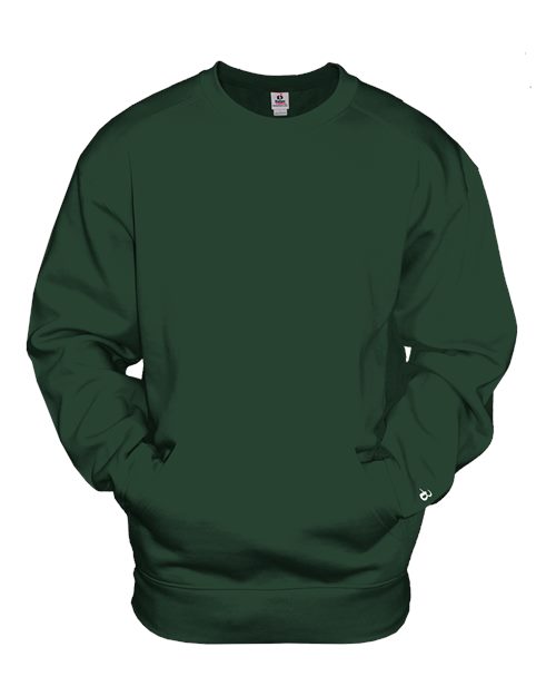 Badger Unisex Pocket Crewneck Sweatshirt 1252