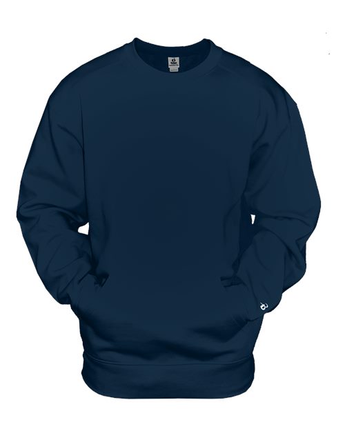 Badger Unisex Pocket Crewneck Sweatshirt 1252