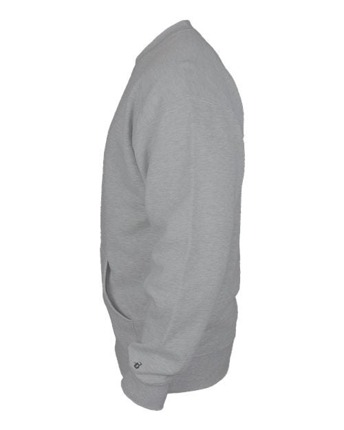 Badger Unisex Pocket Crewneck Sweatshirt 1252