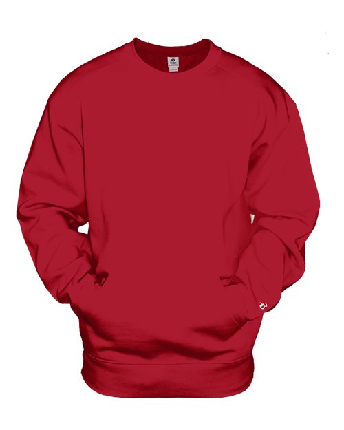 Badger Unisex Pocket Crewneck Sweatshirt 1252