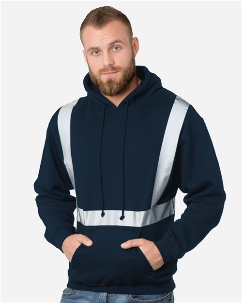 Bayside Unisex USA-Made Hi-Visibility Hooded Sweatshirt 3796