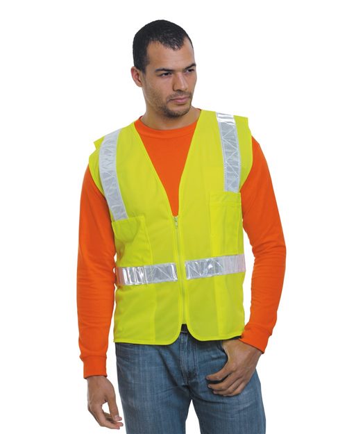 Bayside Unisex USA-Made ANSI Surveyor's Vest Class 2 3788