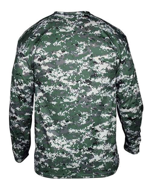 Badger Youth Digital Camo Long Sleeve T-Shirt 2184